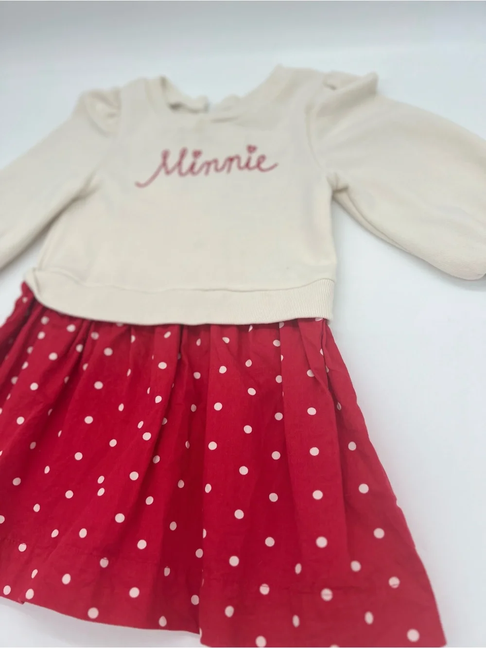 Baby gap disney 3 Years Red White Minnie Polka Dot Dress